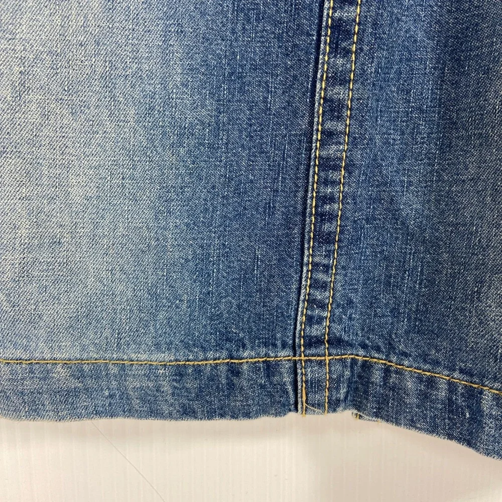 VTG Unionbay Y2K Blue Denim‎ Knee Length Skirt Junior Womens 11